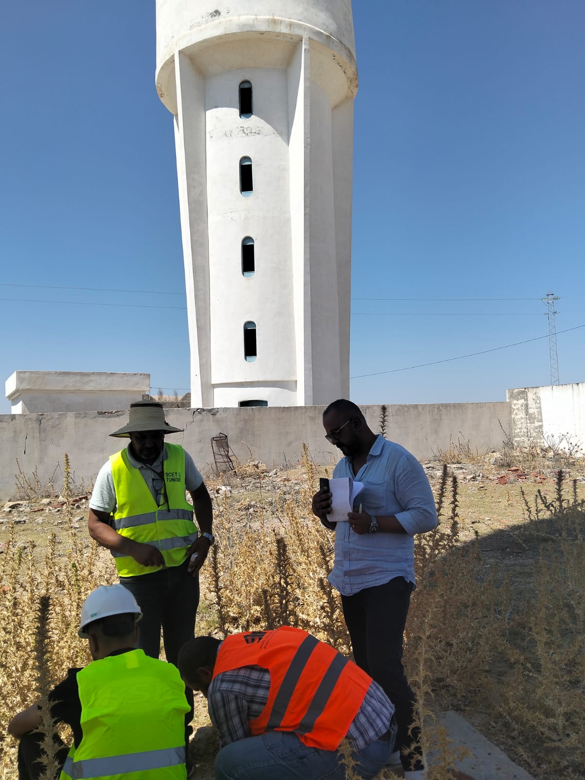 Visite site installation débitmètre Kairouan - 4
